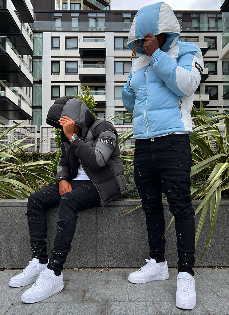 Shadow Puffer Jacket - Baby Blue