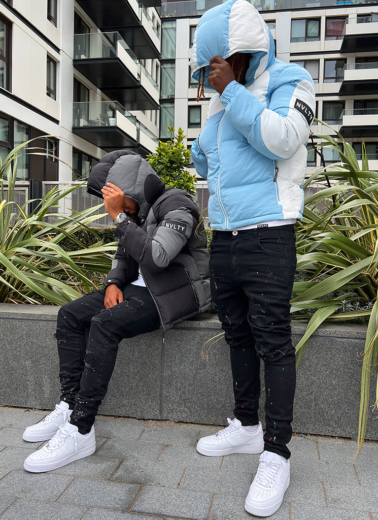 Shadow Puffer Jacket - Black/Grey