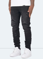 Stitchwork Jeans - Black