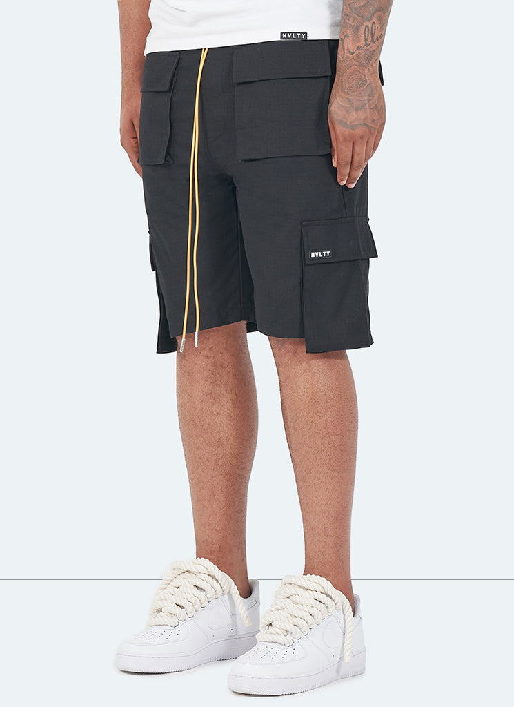 Vintage 4 Pocket Cargo Shorts - Black