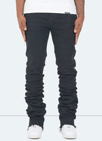 Vintage Stacked Jeans - Black