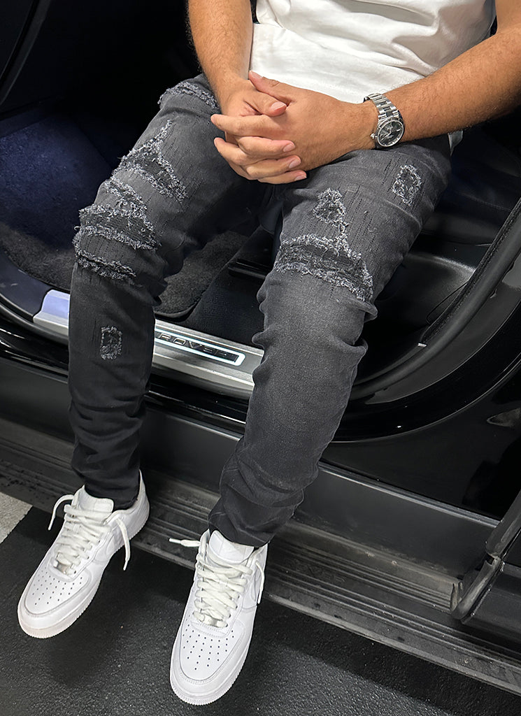 Stitchwork Jeans - Black