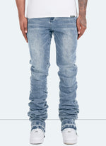 Vintage Stacked Jeans - Blue