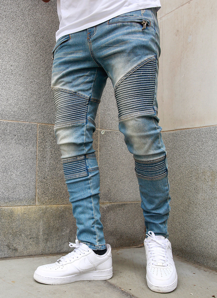 Cool store biker jeans