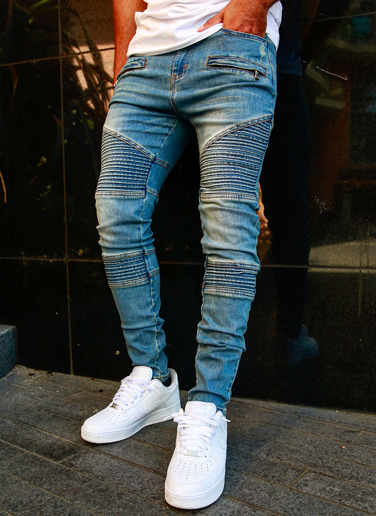 Enzo shop biker jeans