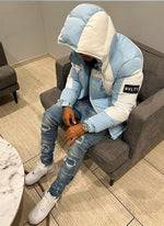 Shadow Puffer Jacket - Baby Blue