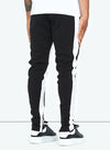 Panelled Track Pants - Black/White