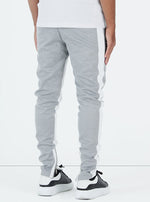 Panelled Track Pants - Grey/White