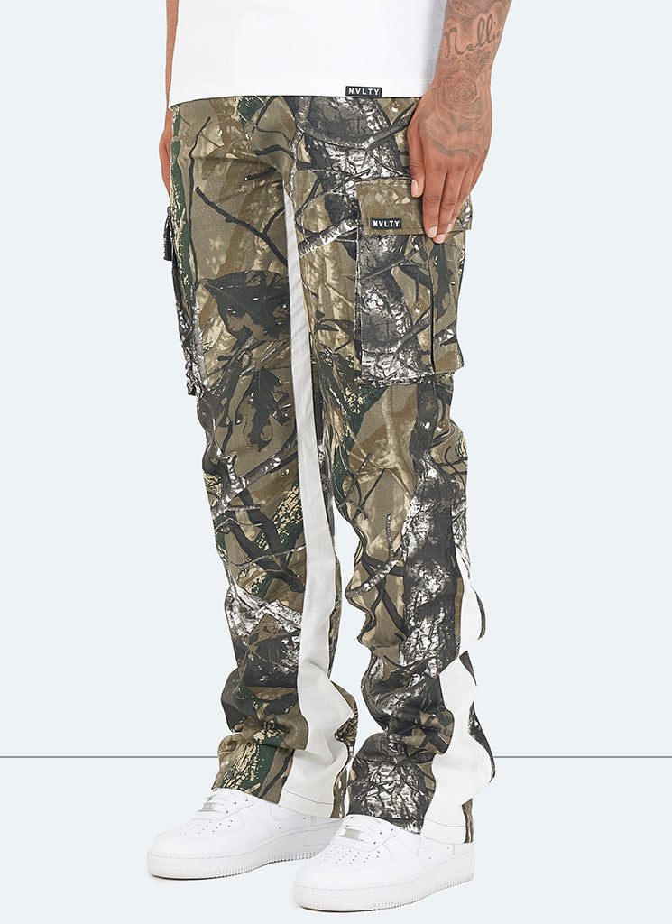 Vintage Flare Cargos Tree Camo N V L T Y