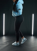 Paint Puffer Jacket - Baby Blue