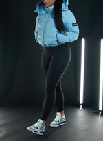 Paint Puffer Jacket - Baby Blue